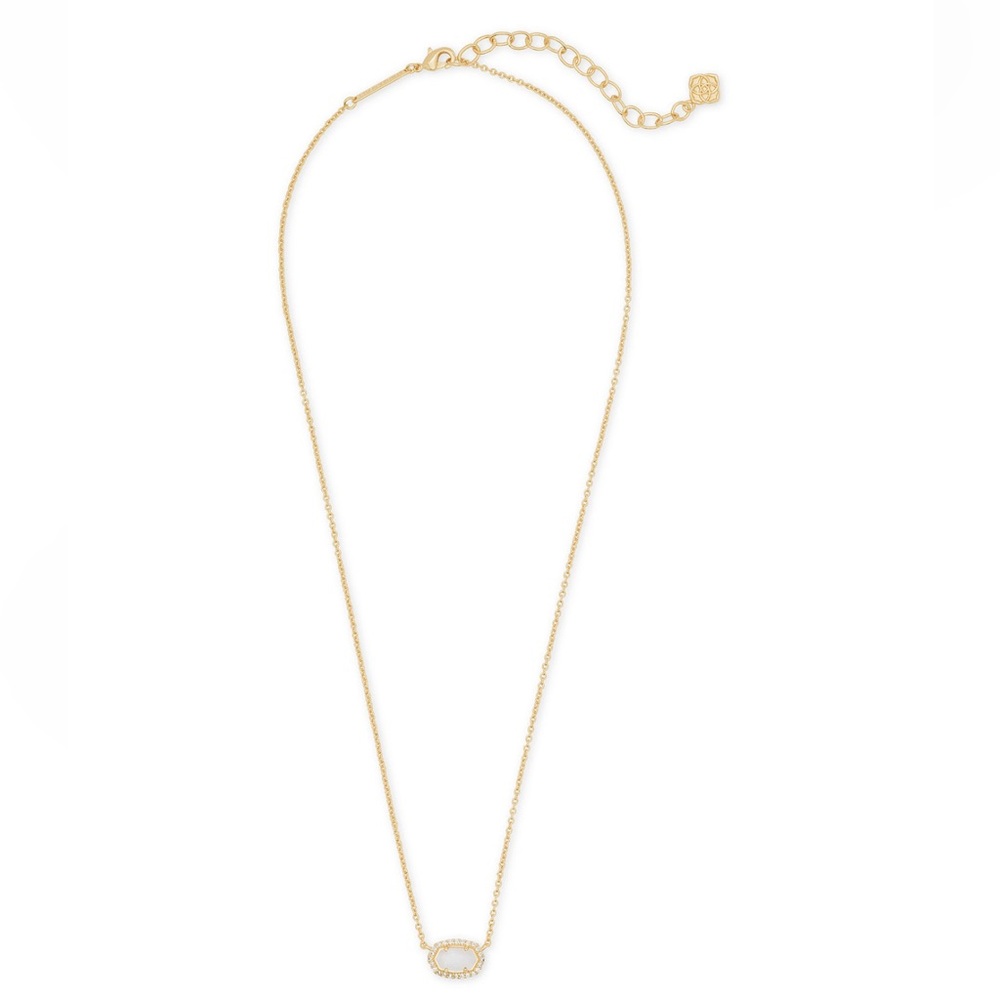 Kendra Scott 14k Gold-Plated Mother-of-Pearl Mini Pendant Necklace